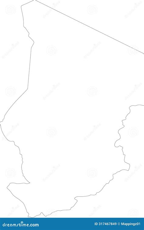 Chad Outline Map Stock Illustration Illustration Of Simple 317467849