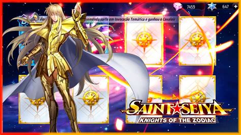 INVOCANDO ATÉ PEGAR O ASMITA 5kin a 10 gemas do lipin SAINT SEIYA