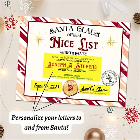 Santa Letter Set Editable Santa Letters Templates Letter Etsy