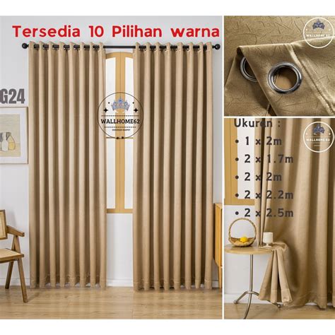 Jual Gorden Blackout Premium Lebar 2 Meter Shopee Indonesia