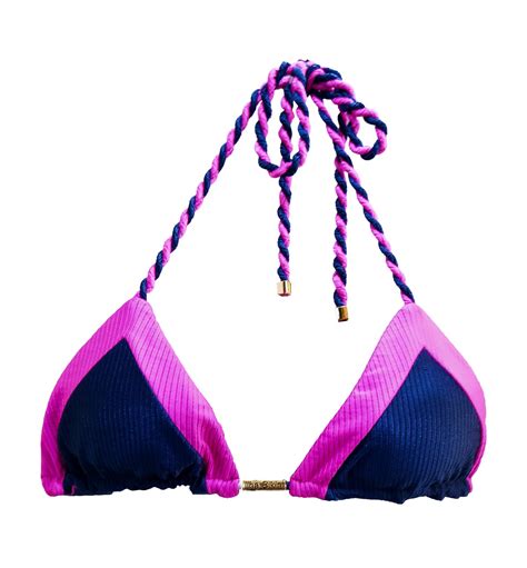 Sutiã Biquíni Cortininha Texturizado Rosa Pink Ilha Bikini