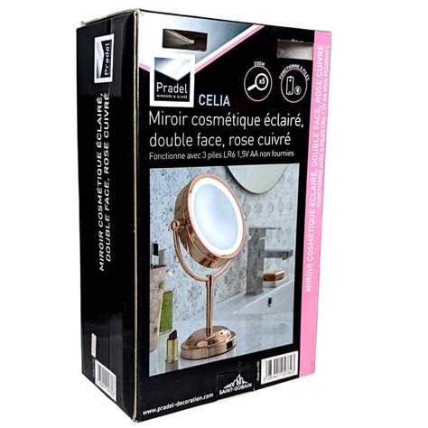 Miroir Clair Double Face Grossissant Cm Pradel Celia