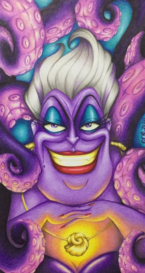 Ursula La Bruja Del Mar Disney Collage Disney Art Drawings Disney