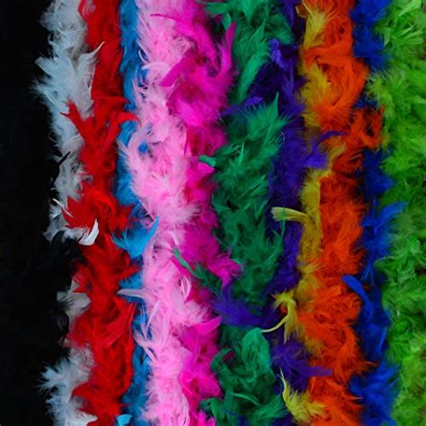 Obmwang 12pcs Assorted Colors Feather Boas Women Girls Dress Up Boa