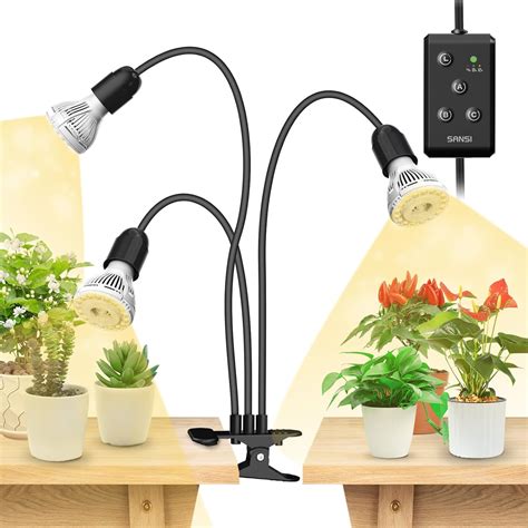 Amazon Sansi Led Grow Lights For Indoor Plants Lifetime Free Bulb