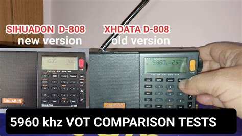 Xhdata D 808 Old Version And Sihuadon D 808 New Version Comparison Tests