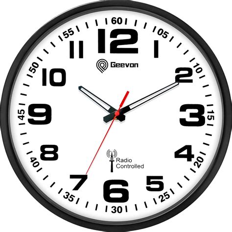 Buy Geevon Atomic Wall Clock Analog Atomic Clock Battery Operated