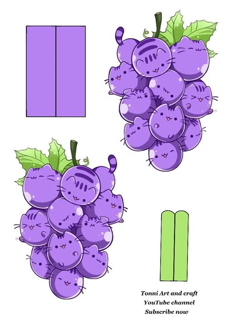 Grapes house (Tonni art and craft) | Cute easy doodles, Free printable ...