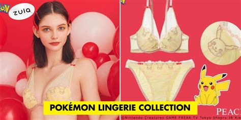 This Pok Mon Lingerie Collection Has Bra Designs Of Pikachu