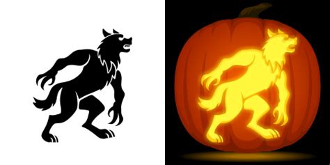 Free Werewolf Pumpkin Stencil | Pumpkin carving stencils free, Pumpkin stencil, Pumpkin stencils ...