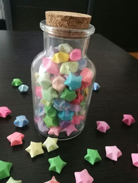 Hand Made Origami Stars In Jar Made By Me Paper Stars Origami