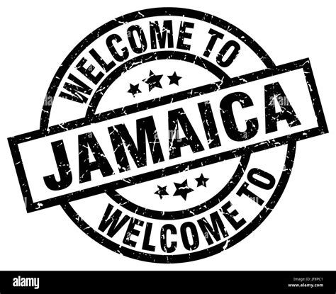 welcome to Jamaica black stamp Stock Vector Image & Art - Alamy