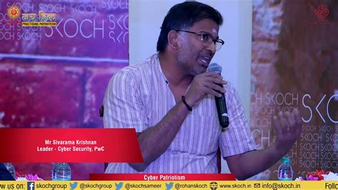 Mr Sivarama Krishnan, Leader - Cyber Security, PwC at the 57th SKOCH Summit - YouTube