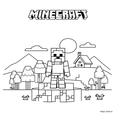 Minecraft Colouring Pages Free Printable