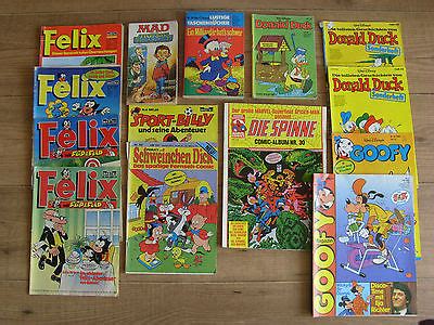 Comicsvalue Comic Konvolut Spinne Disney Felix Sammlung Mad