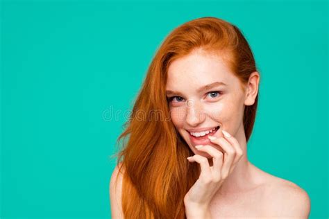 Profile Side Close Up Portrait Of Nice Cute Nude Sweet Tender Lo Stock Photo Image Of Head