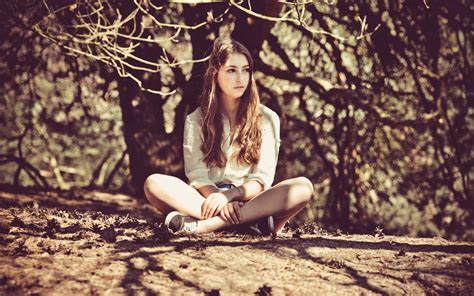 Women Brunette Forest Branch HD Wallpapers Desktop And Mobile Images Photos