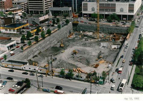 Vancouver In The 1990s Library Square Under Construction Photos