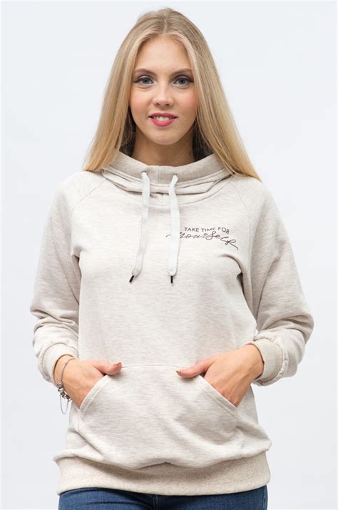 Женская толстовка с надписью 6620465 белый купить оптом в HappyWear.ru