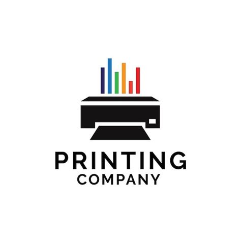 printing company logo design  printer graphics logo design
