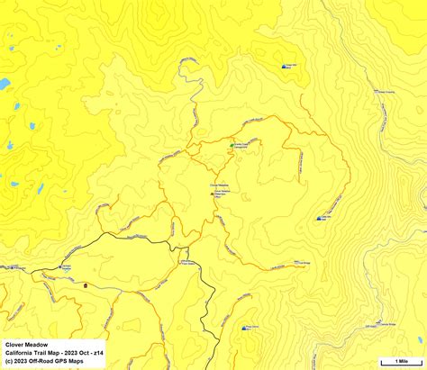 Sierra National Forest North California Trail Map