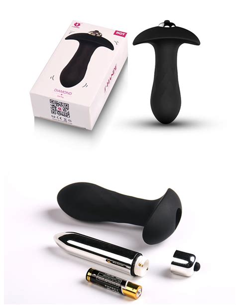 S HANDE DIAMOND PLUG ANAL EM SILICONE VIBRAÇÃO ÚNICA 11 X 3 CM Tulipa Sex Shop Loja