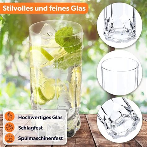 Drinkglazen Set Van Waterglazen Sapglazen Van Glas Glazen Voor