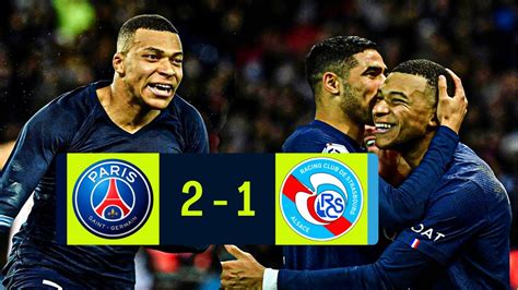 Psg 2 1 Rc Strasbourg • Ligue 1 Uber Eats Instant Match Reaction And Player Ratings Youtube