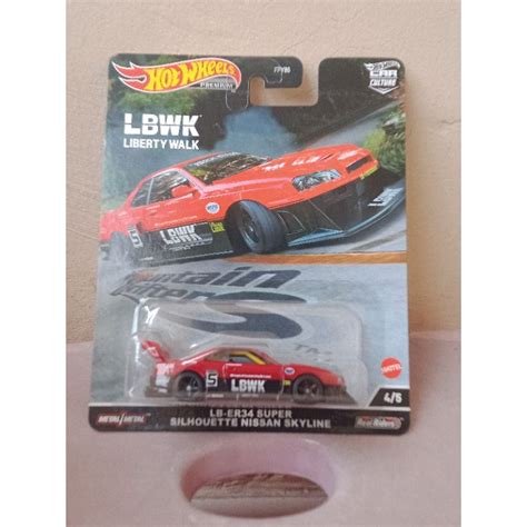 Jual Hot Wheels Premium Lb Er34 Super Silhouette Nissan Skyline Shopee Indonesia