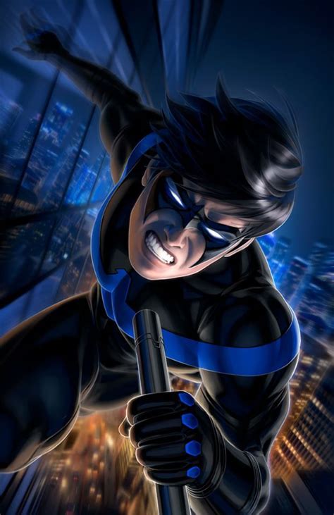 Asa Noturna Nightwing Art Nightwing Dc Comics Wallpaper