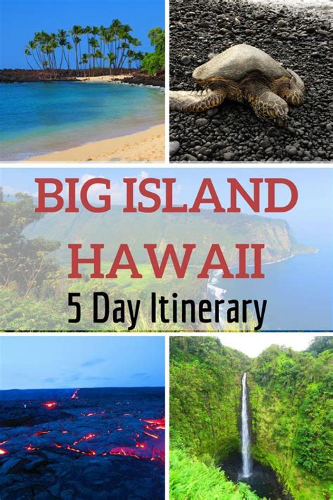 Day Big Island Itinerary From Xdaysiny Big Island Hawaii