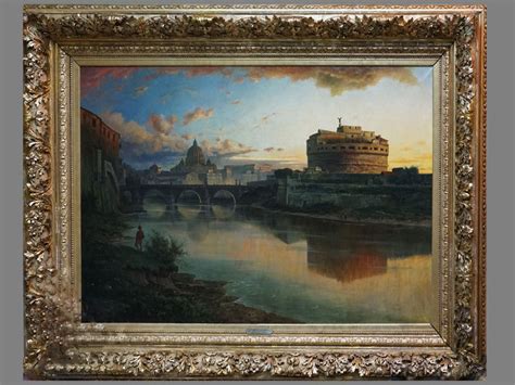 Картина в раме. Franz Reder-Broili (1854 - 1918), «Рим», холст, масло ...