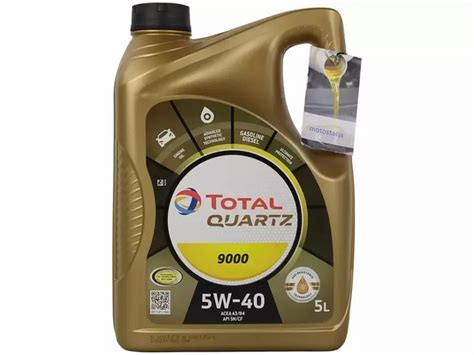 TOTAL QUARTZ 9000 5W40 ACEA A3/B4 API SN/CF 5L – 121128411 - ERLI.pl