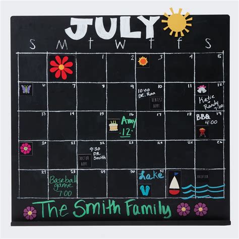 Customize Your Calendar With Chalk Markers On This Easy To Use