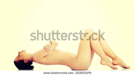 Sexy Fit Naked Woman Healthy Clean Foto Stok 203002696 Shutterstock