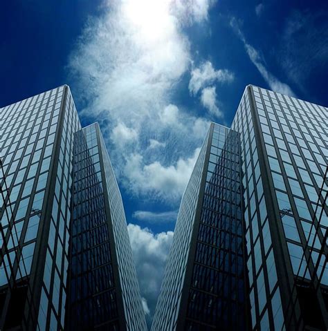 Skyscraper Building Glass Window Facade Perspective Architecture