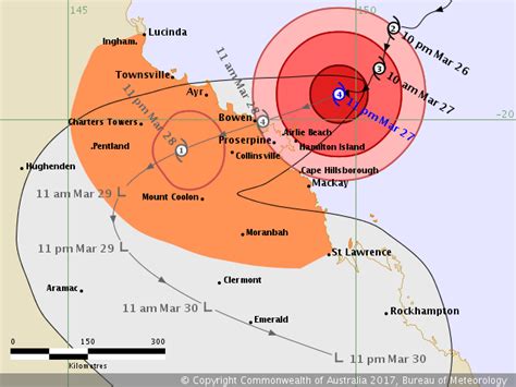 Destructive Tropical Cyclone “Debbie” about to hit Queensland ...