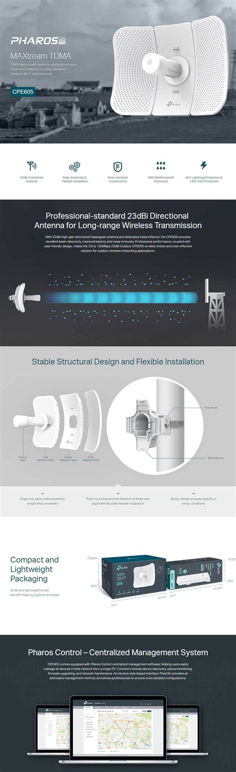 TP-Link Pharos CPE605 23dBi Antenna | Networking | Scorptec Computers