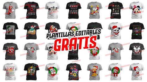 Plantillas Para Sublimar Playeras Amongus Navide O Con Editables Y