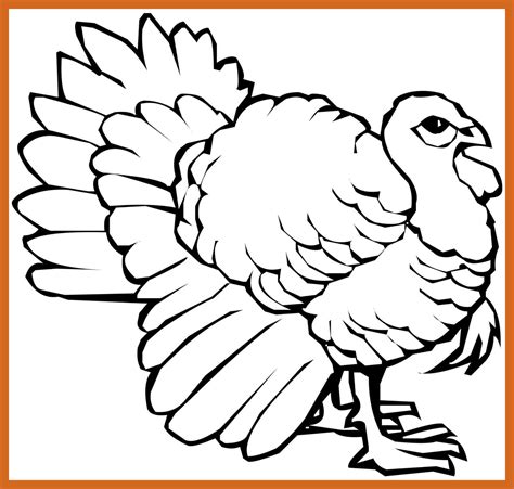 Printable Turkey Head