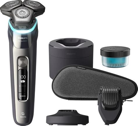 Philips Rasoir électrique Series 9000, chrome foncé, avec système de ...