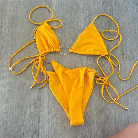 Janthee Orange Bikini Sz Small Retail Is Close To 200 Depop