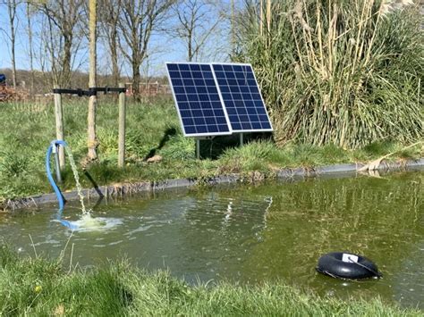 Solar Vijverpomp Met X Watt Zonnepanelen Vijverpomp Op Zonne