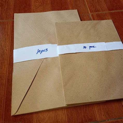 Brown Envelope Short And Long 10 PCs Per Pack Shopee Philippines