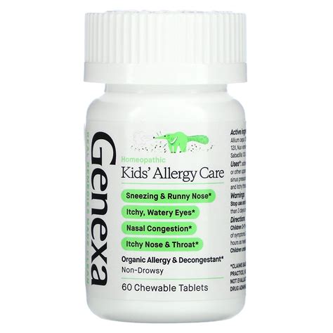 Genexa, Kids´ Allergy Care, Allergy & Decongestant, Organic Acai Berry ...