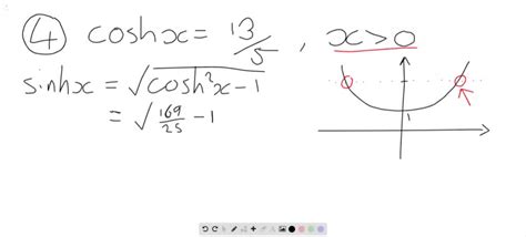 Gives A Value Of Sinhx Or Coshx Use The Definitions And The Identity