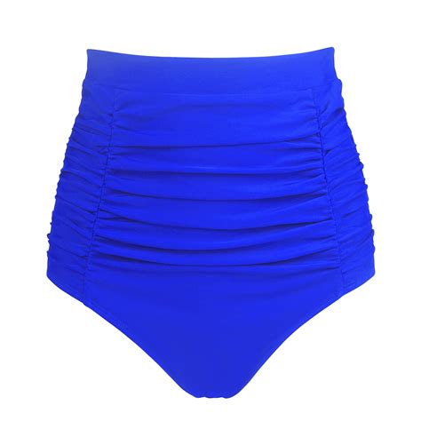 Relleciga Women S High Waisted Ruched Plus Bikini Swim Bottoms Bathing Suit Swimwear Walmart