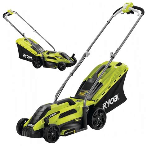 RYOBI KOSIARKA ELEKTRYCZNA 33cm TRAWY KOSA KOSZ 35L RYOBI RLM13E33S ...