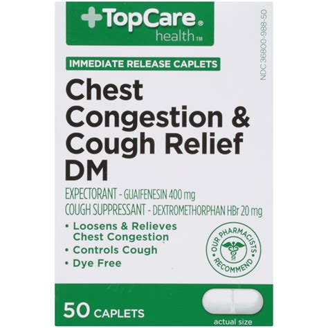 Topcare Chest Congestion And Cough Relief Dm Expectorant Cough Suppressant Immediate Release