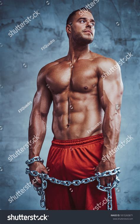 Handsome Bodybuilder Serious Face Naked Torso Stock Photo Shutterstock